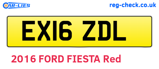 EX16ZDL are the vehicle registration plates.