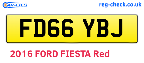 FD66YBJ are the vehicle registration plates.