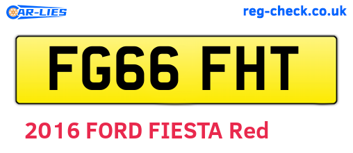 FG66FHT are the vehicle registration plates.