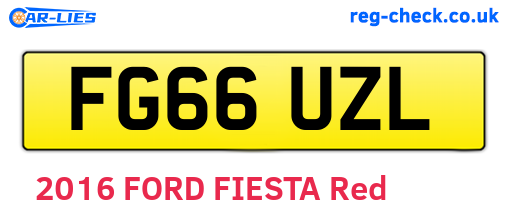 FG66UZL are the vehicle registration plates.