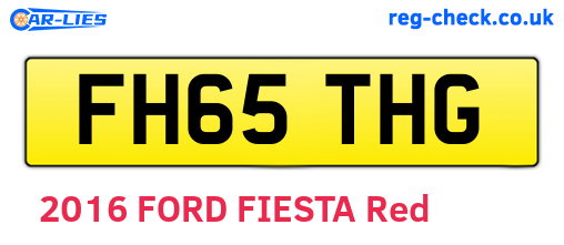 FH65THG are the vehicle registration plates.