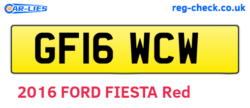 GF16WCW are the vehicle registration plates.