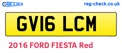 GV16LCM are the vehicle registration plates.