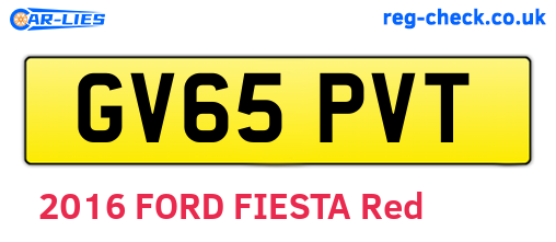 GV65PVT are the vehicle registration plates.