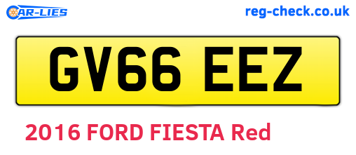 GV66EEZ are the vehicle registration plates.