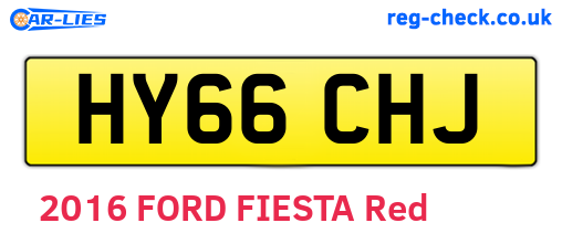 HY66CHJ are the vehicle registration plates.