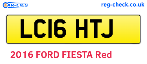 LC16HTJ are the vehicle registration plates.