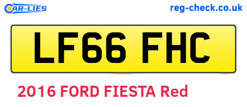 LF66FHC are the vehicle registration plates.