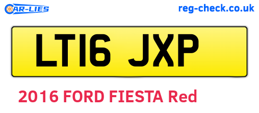 LT16JXP are the vehicle registration plates.