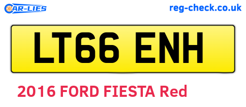 LT66ENH are the vehicle registration plates.