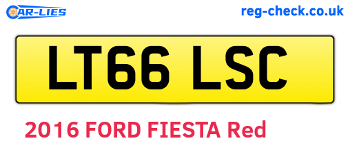 LT66LSC are the vehicle registration plates.