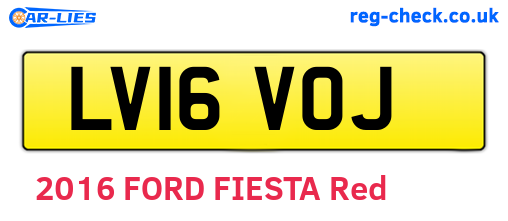 LV16VOJ are the vehicle registration plates.