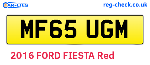 MF65UGM are the vehicle registration plates.