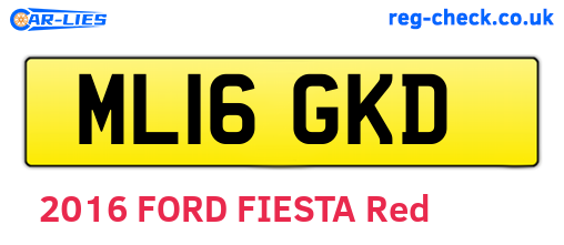 ML16GKD are the vehicle registration plates.