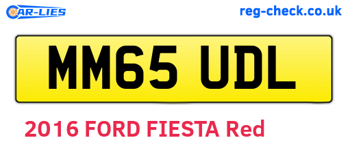 MM65UDL are the vehicle registration plates.