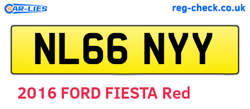 NL66NYY are the vehicle registration plates.