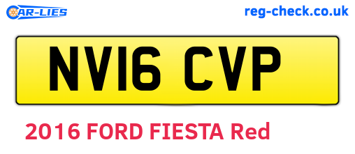 NV16CVP are the vehicle registration plates.