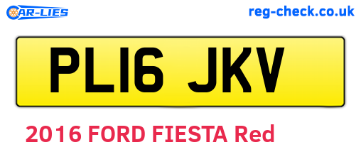 PL16JKV are the vehicle registration plates.