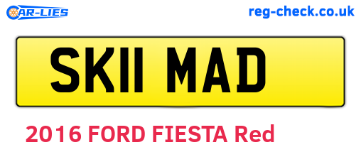 SK11MAD are the vehicle registration plates.