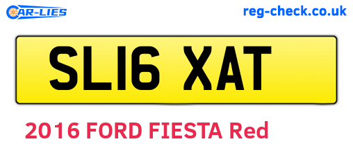 SL16XAT are the vehicle registration plates.