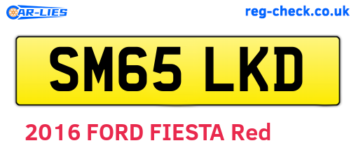 SM65LKD are the vehicle registration plates.