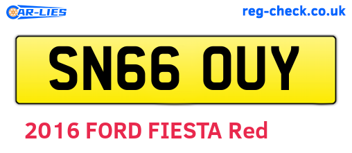 SN66OUY are the vehicle registration plates.