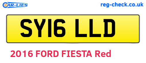 SY16LLD are the vehicle registration plates.