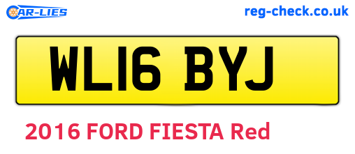 WL16BYJ are the vehicle registration plates.