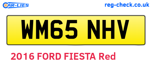 WM65NHV are the vehicle registration plates.