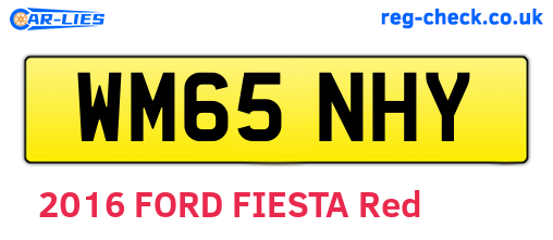 WM65NHY are the vehicle registration plates.
