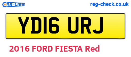 YD16URJ are the vehicle registration plates.