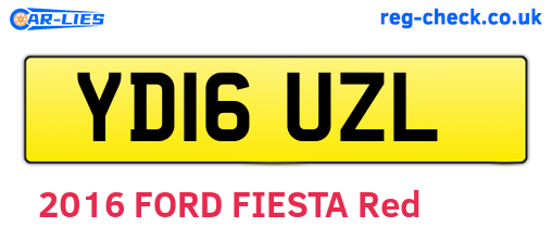 YD16UZL are the vehicle registration plates.