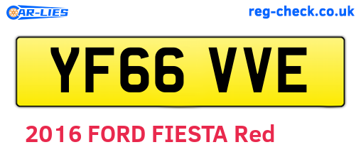 YF66VVE are the vehicle registration plates.