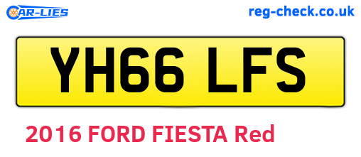 YH66LFS are the vehicle registration plates.