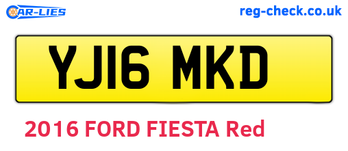 YJ16MKD are the vehicle registration plates.
