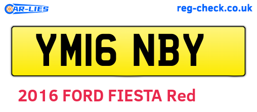 YM16NBY are the vehicle registration plates.