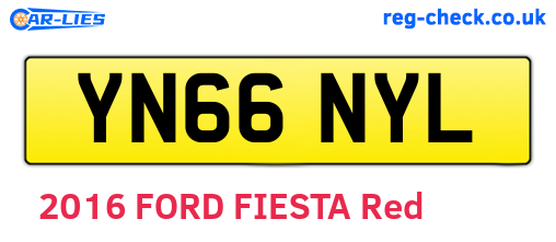 YN66NYL are the vehicle registration plates.