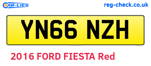 YN66NZH are the vehicle registration plates.