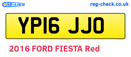 YP16JJO are the vehicle registration plates.