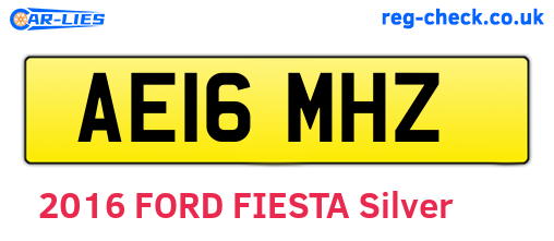 AE16MHZ are the vehicle registration plates.
