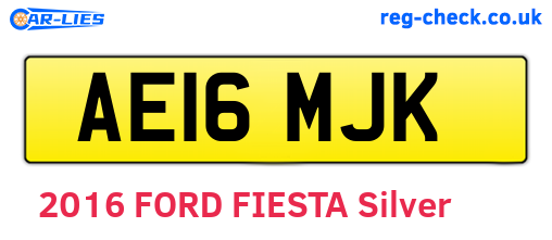 AE16MJK are the vehicle registration plates.