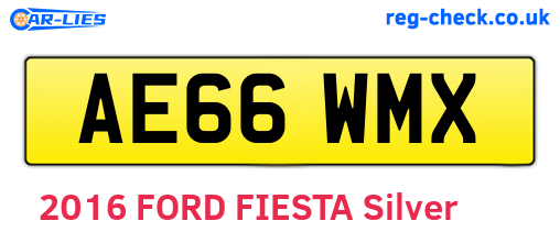 AE66WMX are the vehicle registration plates.