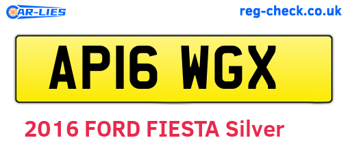 AP16WGX are the vehicle registration plates.