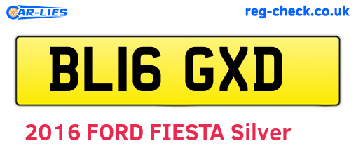 BL16GXD are the vehicle registration plates.