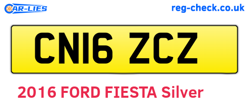 CN16ZCZ are the vehicle registration plates.
