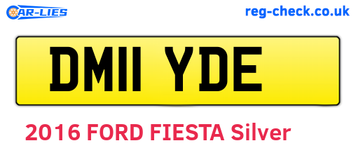 DM11YDE are the vehicle registration plates.