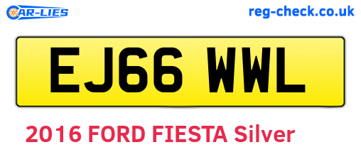 EJ66WWL are the vehicle registration plates.