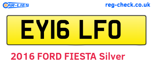 EY16LFO are the vehicle registration plates.