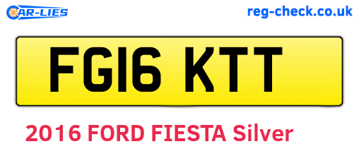 FG16KTT are the vehicle registration plates.