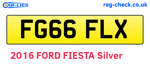 FG66FLX are the vehicle registration plates.